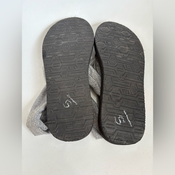 Skechers meditation yoga foam studio kicks sandals size 9 black grey - Picture 5 of 7
